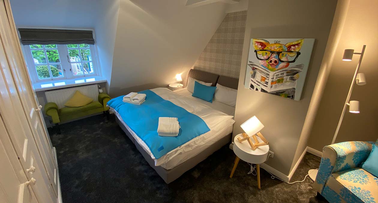 Schlafzimmer 1 Apartment Victoria auf Sylt, Keitum