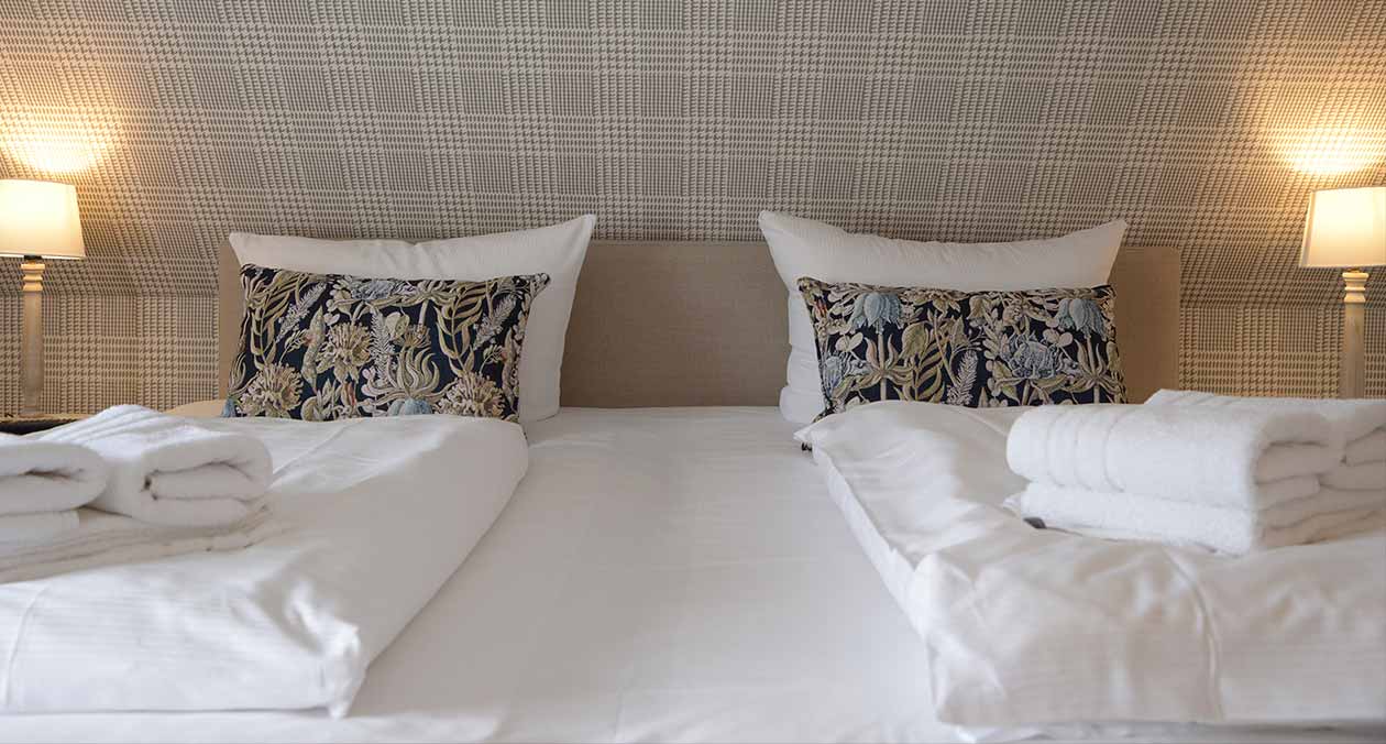 Schlafzimmer 2 Bett Apartment Victoria auf Sylt, Keitum