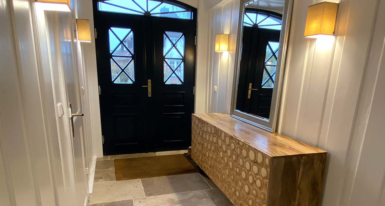 Eingangsbereich Apartment Victoria auf Sylt, Keitum